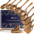 Wooden Spoons for Cooking, Nonstick Cooking Utensil Set by HEFILD
