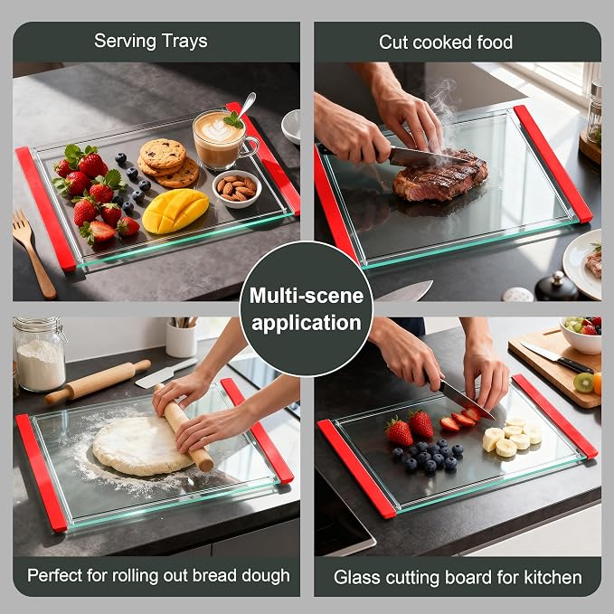 Tempered Glass Cutting Board Set - Image 5