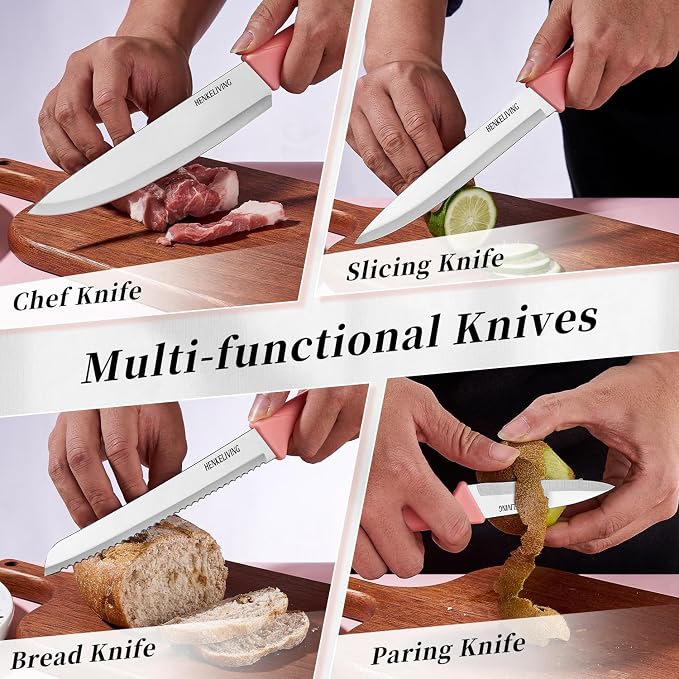 Knife Set, 14-Piece Kitchen Knives Set - Image 6