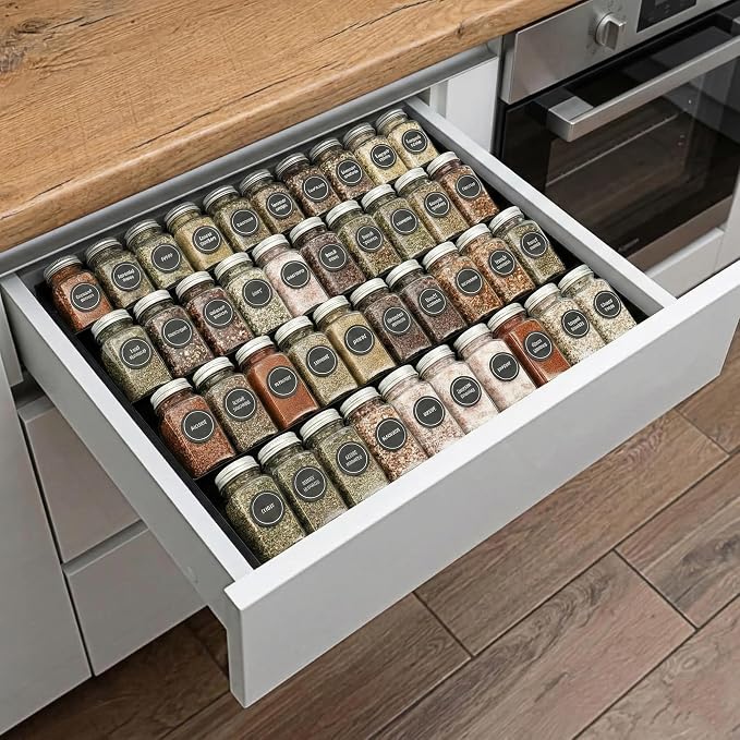 GOENDR Metal Spice Drawer Organizer, 4-Tier Spice Rack - Image 3