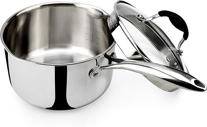 AVACRAFT Tri-Ply Stainless Steel Saucepan by AVACRAFT