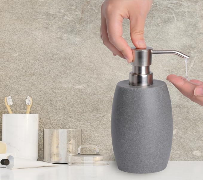 Clasin Home Sandstone Textured Resin Soap Dispenser - Image 7