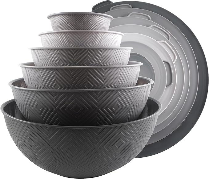 COOK WITH COLOR Mixing Bowls with Lids by CookwithColor