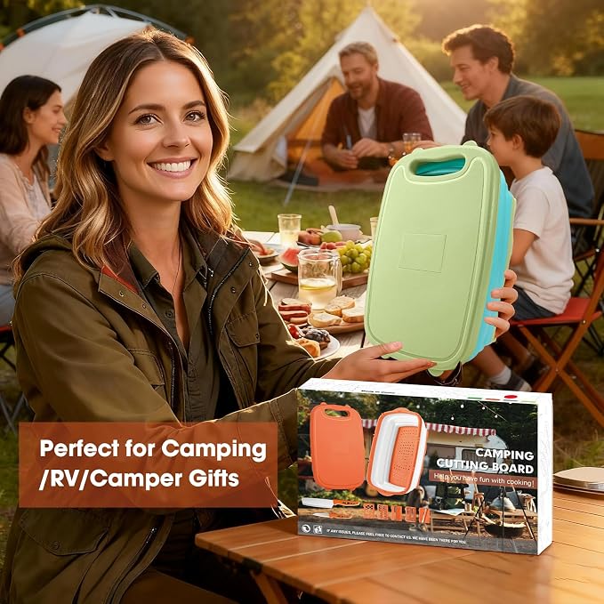 Gintan Camping Cutting Board, 9-in-1 Collapsible Chopping Board - Image 2