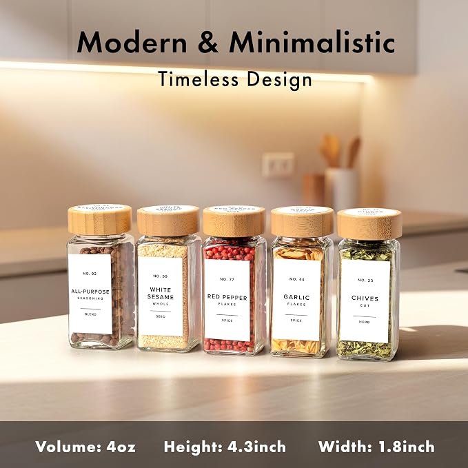 EDELHAUS® Square Spice Jars - Image 2