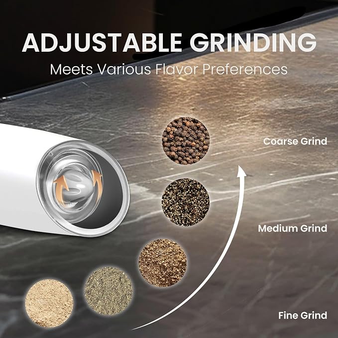 Rechargeable Salt And Pepper Grinder Set - Image 3