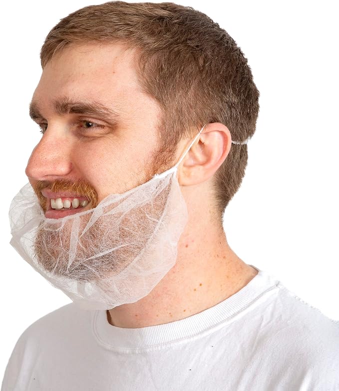 Beard Nets, Disposable Beard Covers, Beard Net by SAFEKO