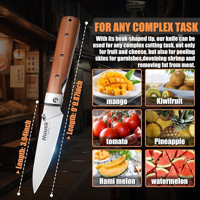 Huusk Japanese Folding Fruit Knife - Image 5