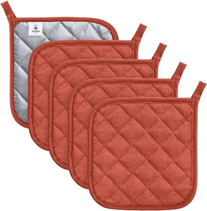 Joyhalo 5 Pack Heat Resistant Pot Holders by Joyhalo
