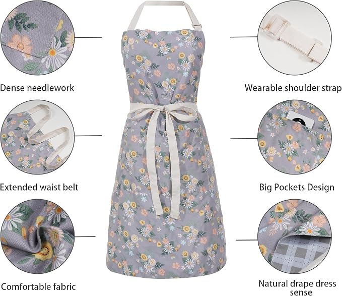 Aoomzoon Kitchen Aprons for Women - Image 5