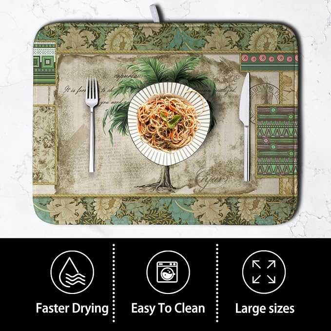 Palm Tree Kitchen Dish Drying Mat - Image 4