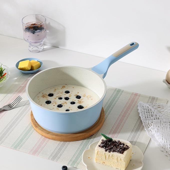SENSARTE White Ceramic Nonstick Saucepan - Image 7