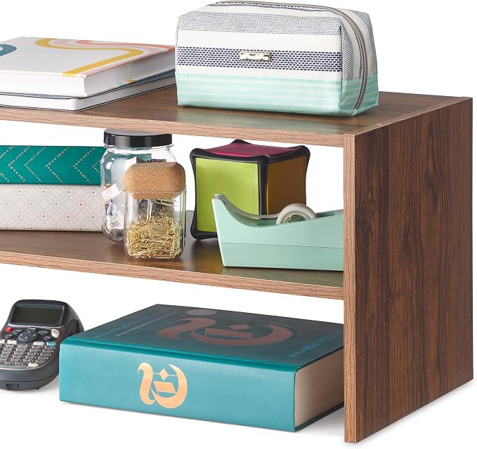 Whitmor Wood Stackable 2-Shelf Shoe Rack, 24 inches，2 Pack - Image 5