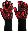 BBQ & Grill Gloves, Oven Gloves, 1472°F Silicone Oven Mitts Heat Resistant by IGNISGUARD