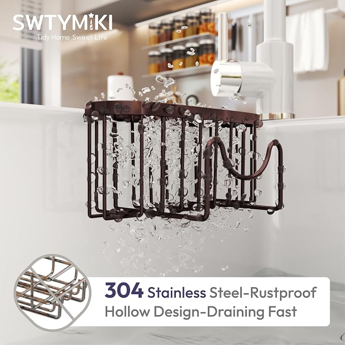 SWTYMIKI Sponge Holder for Kitchen Sink - Image 6