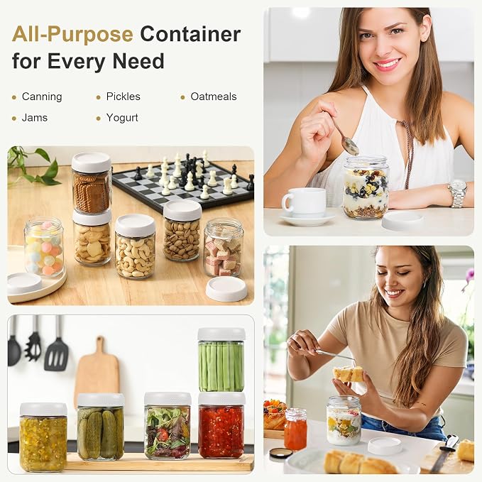NETANY 6-pack 16oz Glass jars - Image 7