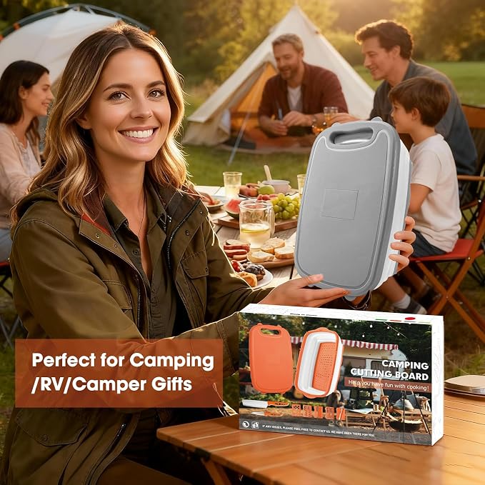 Gintan Camping Cutting Board, 9-in-1 Collapsible Chopping Board - Image 2