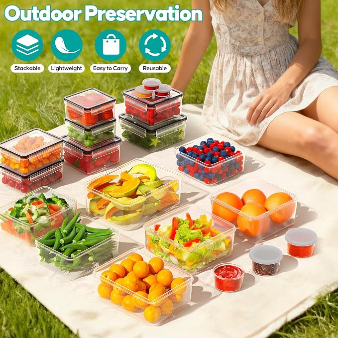 TOPCHASE 40 PCS Food Storage Containers - Image 7