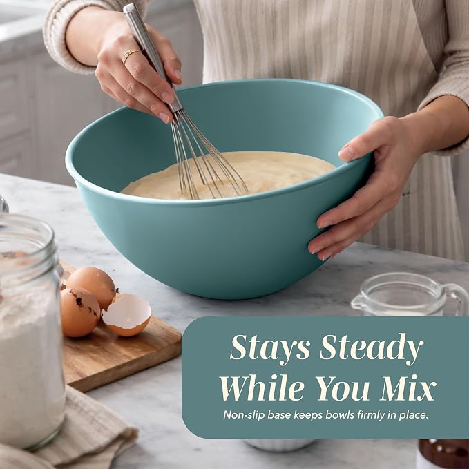 COOK WITH COLOR Mixing Bowls with TPR Lids - Image 6