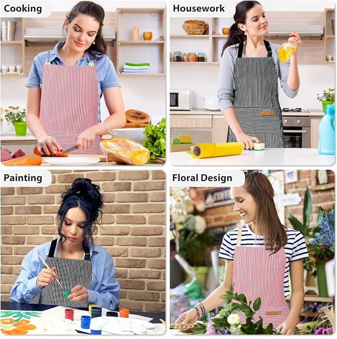 VALOME 2 Pack Kitchen Aprons, Apron - Image 7