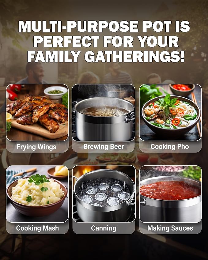 Cooks Standard Stockpots Stainless Steel, 20 Quart Professional Grade Stock Pot - Image 4