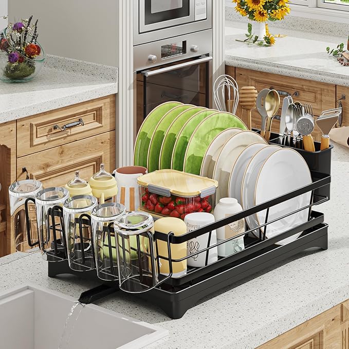 Ekisemio Dish Drying Rack for Kitchen Counter by Ekisemio