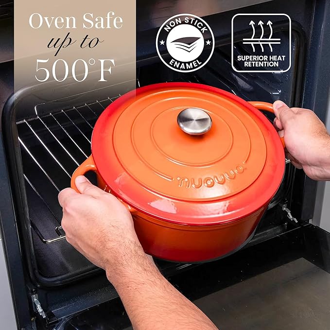 Nuovva Enamelled Cast Iron Dutch Oven Pot - Image 5