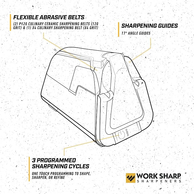 Work Sharp Professional Electric Culinary E5 Kitchen Knife Sharpener - Image 3