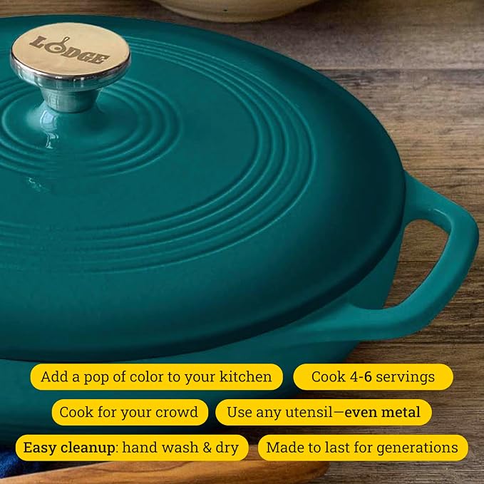 Lodge Essential Enamel Braiser - Image 2