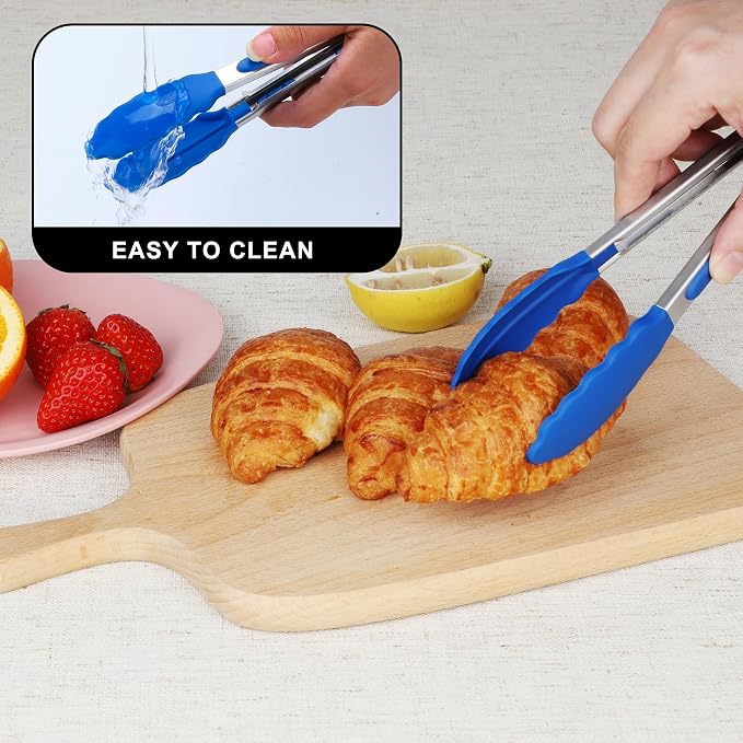 Hotec Mini Silicone Kitchen Tongs - Image 6