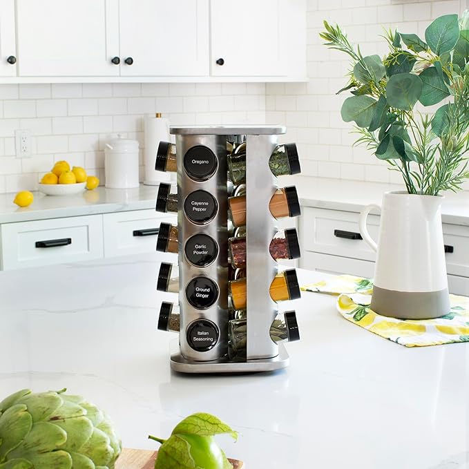 Orii 20 Jar Rotating Spice Rack - Image 6