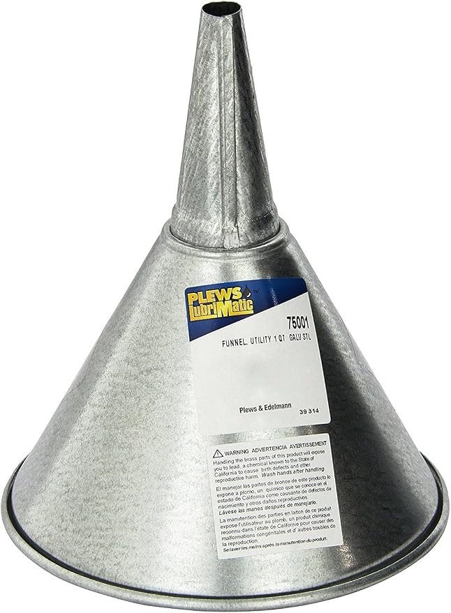 LubriMatic 75-501 Galvanized Steel Utility Funnel by LubriMatic
