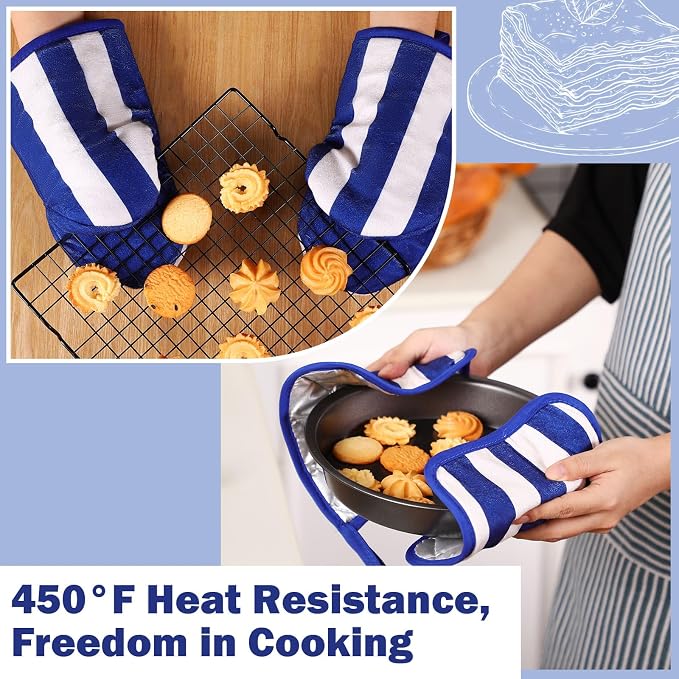 Reallnaive Oven Mitts and Pot Holders 4 Pcs Set - Image 6