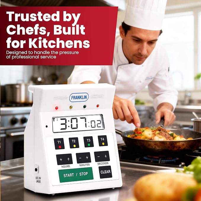 FMP Digital 4 Channel Commercial Kitchen Timer - Image 7