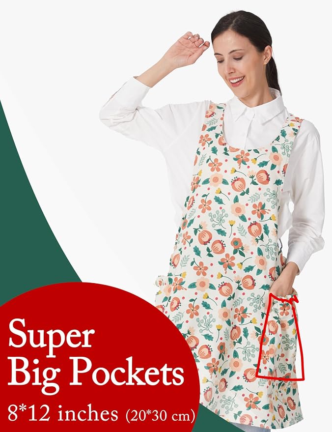 Cozy Adjustable Cross Back Aprons - Image 2