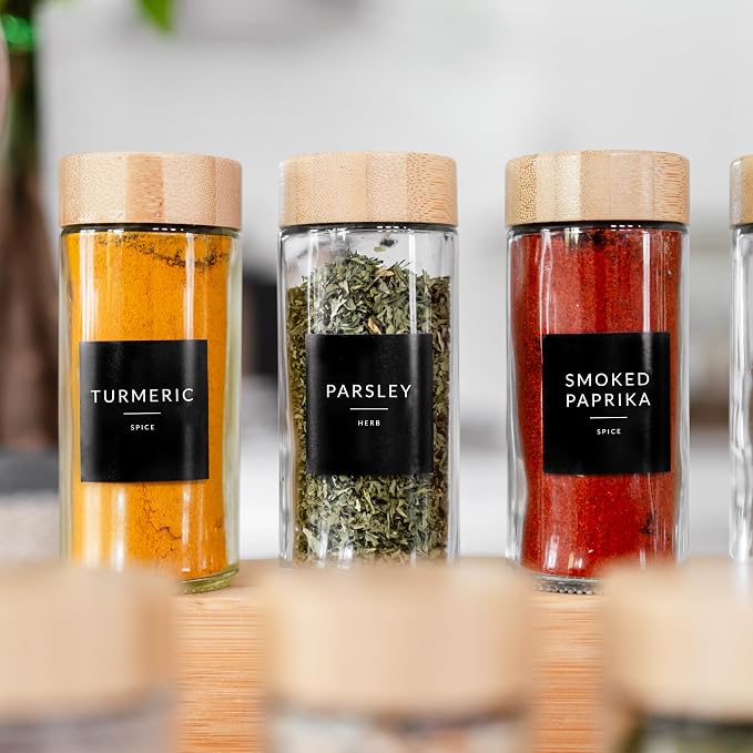 SAVVY & SORTED Glass Spice Jars - Image 7