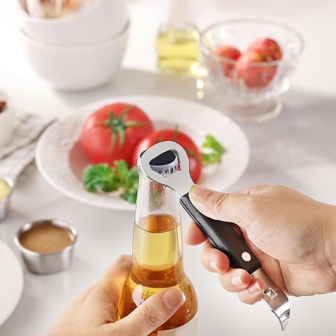 2PCS Bottle Opener, JINLIFA Stainless Steel Manual Can Punch Bottle Cap Beer - Image 5
