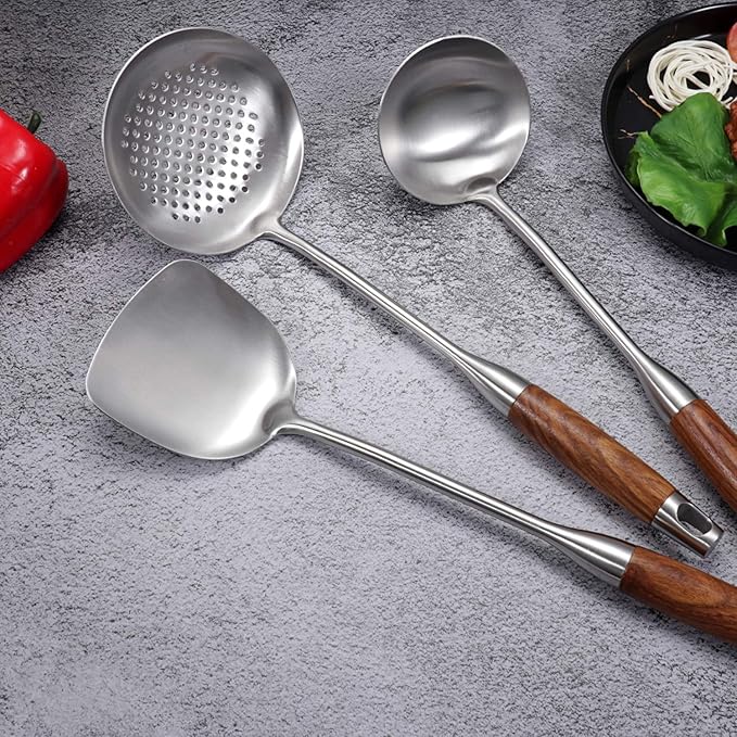 AOOSY Soup Ladle, 304 Stainless Steel Cooking Ladle Spoon - Image 7