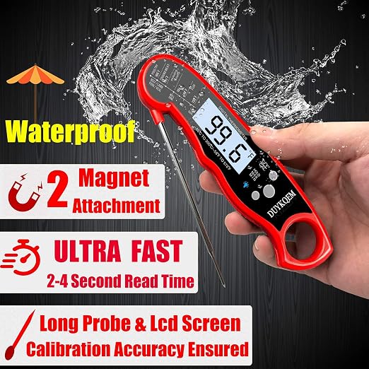 Instant Read Digital Meat Thermometer Waterproof Kitchen Cooking Food - Image 2