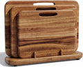 SMIRLY Wooden Cutting Boards for Kitchen, Double-Sided Cutting Board by Smirly