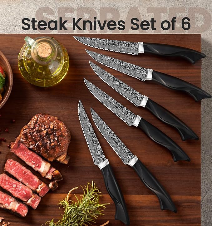 Knife Set, 15 Pieces Kitchen Knife Set - Image 3