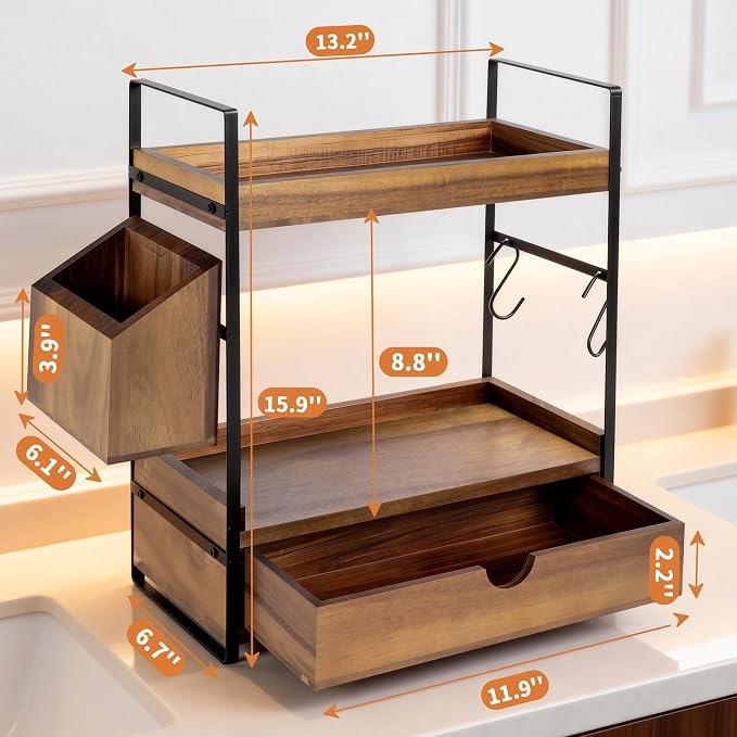2-Tier Bathroom Counter Organizer - Image 2