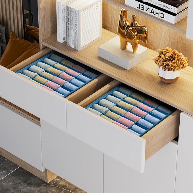 Joyoldelf Sock Organizer Drawer Organizer - Image 4