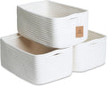 NaturalCozy 13.5”x8.5”x5.5” Storage Baskets by NaturalCozy