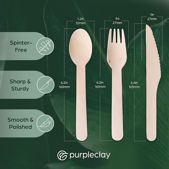 Wooden Disposable Knives - Image 3