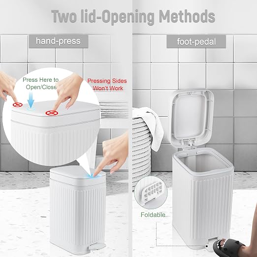rejomiik Small Bathroom Trash Can - Image 3