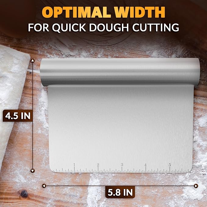 Bench Scraper Kitchen – Multipurpose Pastry Scraper Tool - Image 2