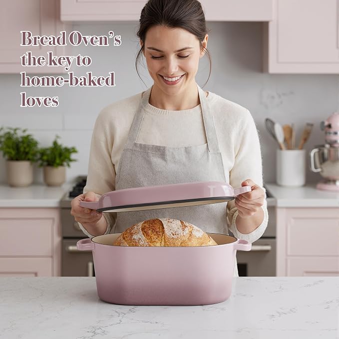 Dutch Oven for Bread Baking, 3.4 QT Bread Dutch Oven for Sourdough, Enamelled - Image 2