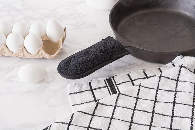 DII Basic Terry Collection Quilted 100% Cotton, Pan Handle, 3 Piece - Image 3