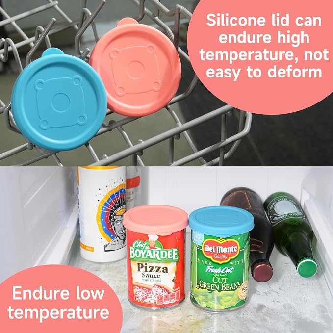4PCs 3-inch/7.5cm Silicone Can Lids - Image 6